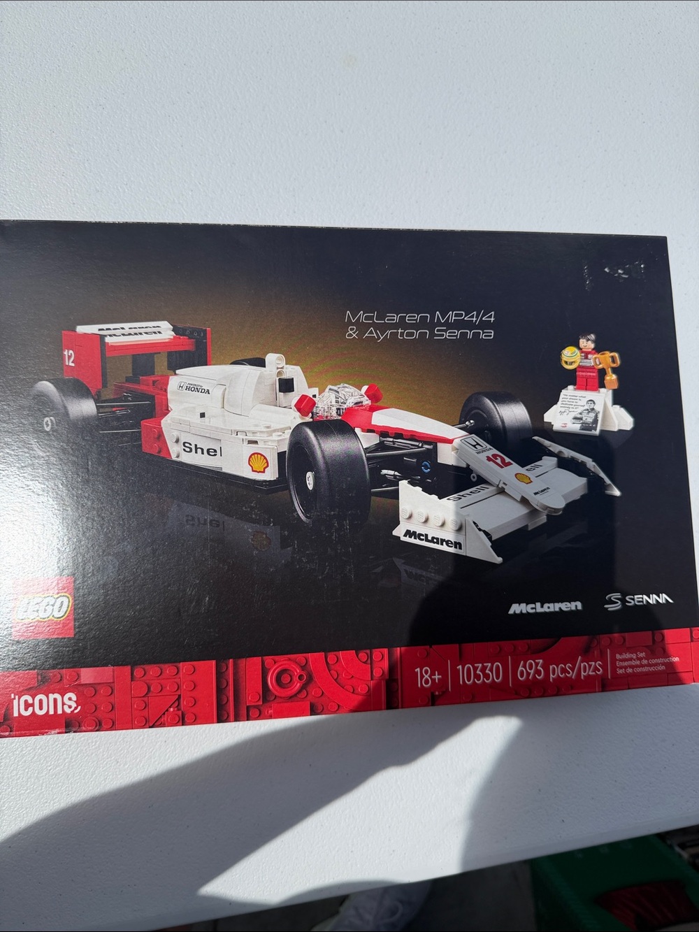 LEGO McLaren MP4/4 Race Car in White & Red
